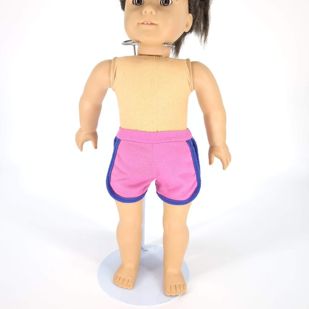 Unbranded Pink and Purple Doll Running Shorts for 18" Dolls - GUC